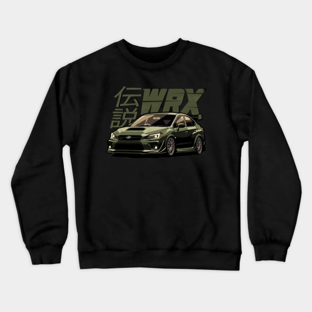 Urban Green rare WRX Sti Subie Crewneck Sweatshirt by Dailygrind